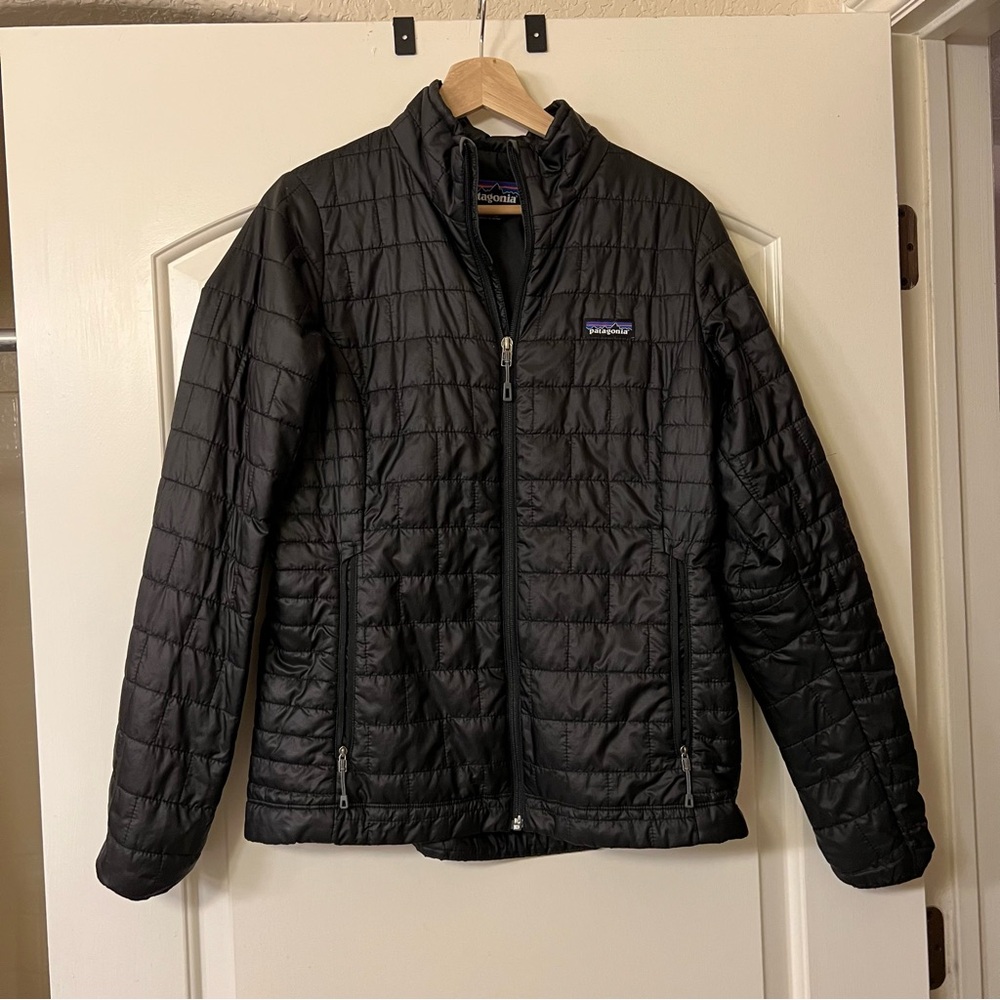 Worn Patagonia Black Medium Nano Puff Jacket